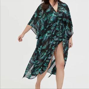 Torrid Palm Print Cover Up size 1/2